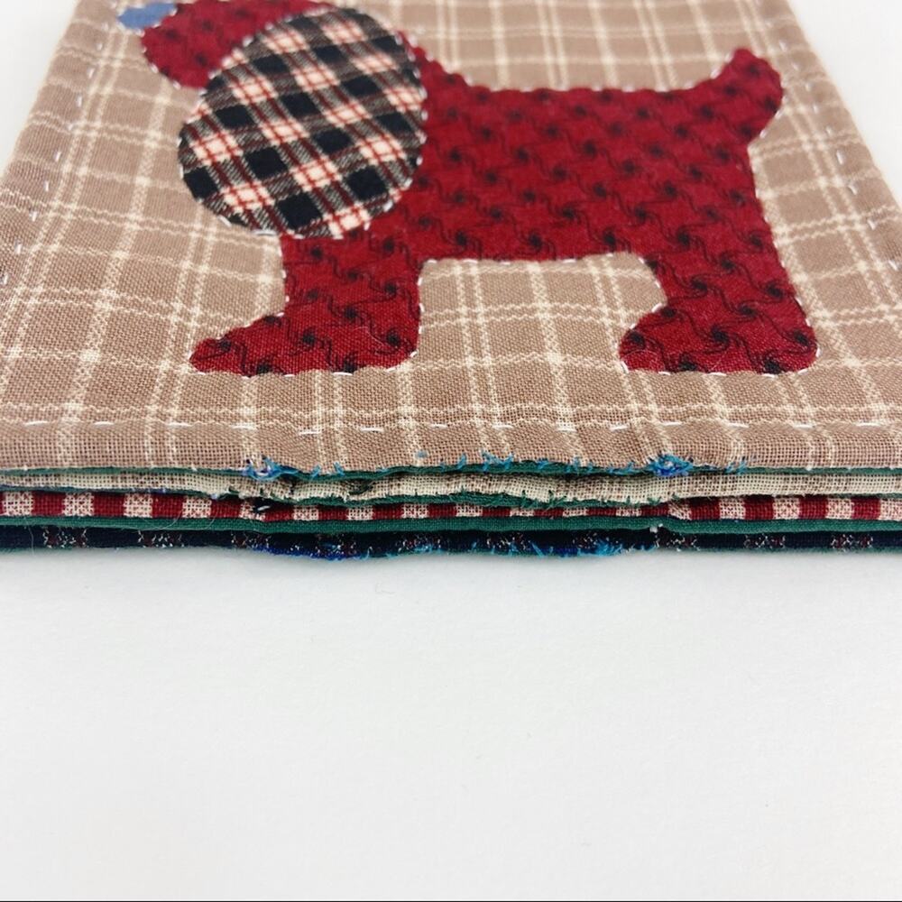 Handmade Quilted Coaster Rustic Farmhouse - Picture 2 of 3